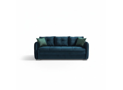 Obývací pokoj Pohovka 3místná Design Styl Nábytek Relax Pohovka 3místná Moderní Pohovky Modrá Nová