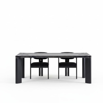 Jídelní set 6x židlí stůl jídelny designérská sada židlí ze dřeva nová.