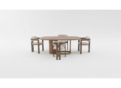 Esszimmer Set Luxus 6x Stühle Esstisch Essgruppe Garnitur Lehnstühle Modern Neu