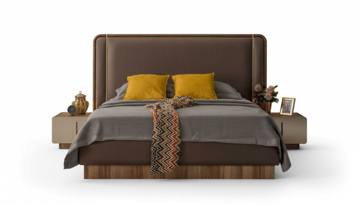 Modern Schlafzimmer Set Bett + 2x Nachttische Design Möbel Neu 3 tlg.