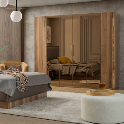 Šatník Skříně Skříň Design Dřevo Ložnice Moderní Nábytek Nový