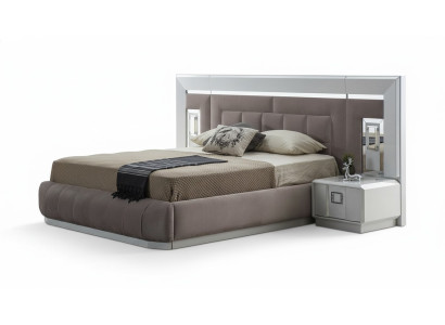 Schlafzimmer Set Luxus Komplettes Bett 2x Nachttisch Modern Möbel 3tlg Neu