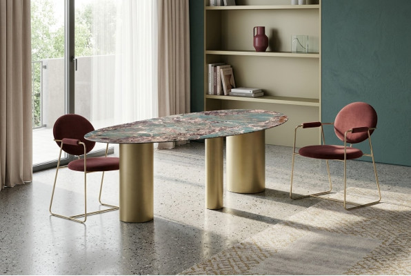 Esszimmer Set Esstisch 4x Stühle Elegantes Garnitur Modern Luxus Neu 5tlg.