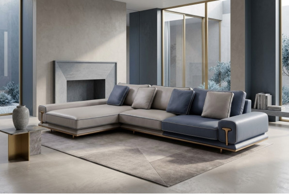 Ecksofa L form Eckgarnitur Großes Sofa Polstersofa Stoffsofa Neu Wohnzimmer