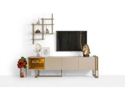 TV Lowboard Schrank Sideboard Kommode Beistellschrank mit Regal