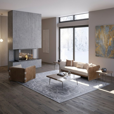 Komplett 5tlg Möbel Dreisitzer Sofa Luxus Sessel Modern Holz Couchtisch
