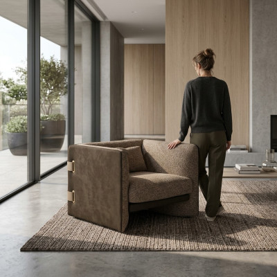 Moderní design potahové nábytek Křeslo Luxusní obývací pokoj Potah textilního zařízení