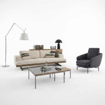 Wohnzimmer Sofa Set Dreisitzer Sofa Couch Design Sessel Modern Couchtisch Neu