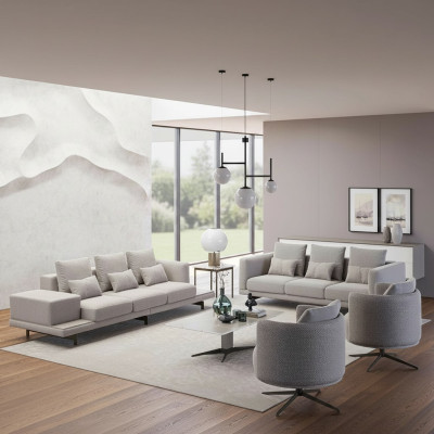 Komplett Set 6tlg 2x Sofa Dreisitzer Neu 2x Sessel Luxus Wohnzimmer Couchtisch