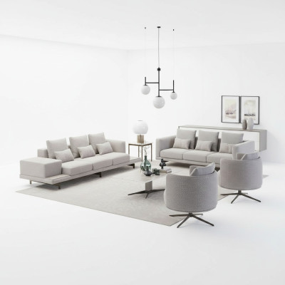 Komplett Set 6tlg 2x Sofa Dreisitzer Neu 2x Sessel Luxus Wohnzimmer Couchtisch