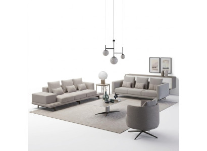 Wohnzimmer Komplett 2x Sofa Dreisitzer Textil Polstermöbel Sessel Neu Couchtisch