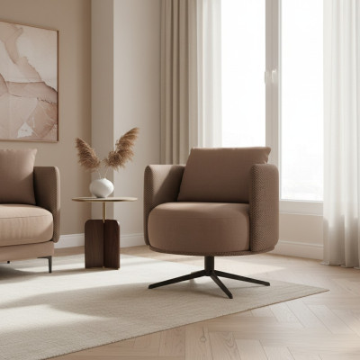 Luxus Textil Sessel Wohnzimmer Neu Möbel Design Modern Polstermöbel