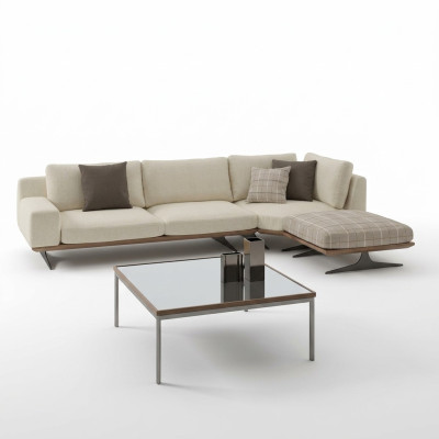 Luxus Ecksofa L Form Design Polstermöbel Garnitur Wohnzimmer Couchtisch