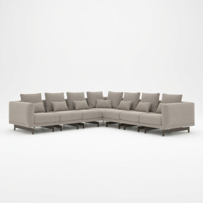 Designer Polstermöbel Ecksofa L-Form Einrichtung Garnitur Polster Textil Neu