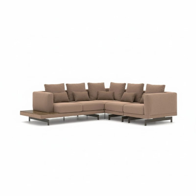 Polstermöbel Ecksofa L-Form Sofa Couch Polster Textil Luxus Einrichtung