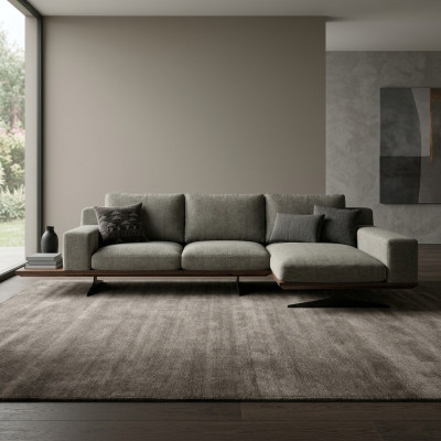 Grau Designer Ecksofa L-Form Relax Wohnzimmer Polstersofa Luxus Modern Möbel
