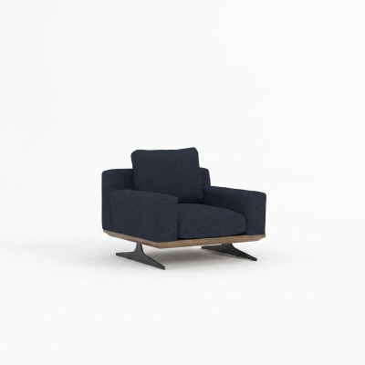 Modern Sessel Designer Einrichtung Luxus Polster Textil Polstersessel Neu