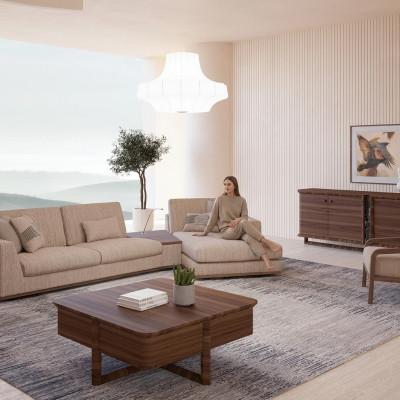 Designer Beige Sofas L-Form Polstermöbel Ecksofa Neu Luxus Sessel Wohnzimmer
