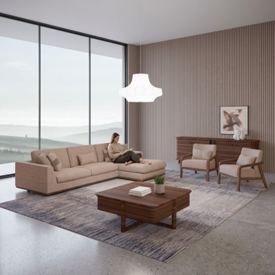 Neu Sofagarnitur Wohnzimmer Designer 2x Sessel Luxus Beige Polstermöbel