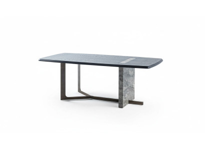 Modern Rechteckig Esszimmer Esstisch Grau Holz Luxus Design Tisch