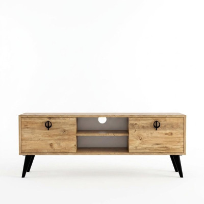 Braun obývací pokoj TV stojan skříň RTV Moderní design obdélníkový tvar.