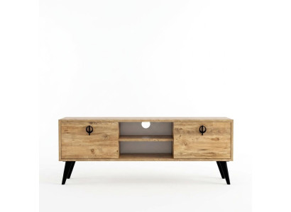 Braun obývací pokoj TV stojan skříň RTV Moderní design obdélníkový tvar.
