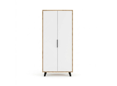 Ložnice Šatník Moderní Design Bílý Hnědý Dvoubarevný Luxus