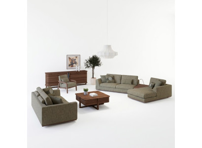 Komplett Sofagarnitur 3tlg Zweisitzer Sofa Relax Ecksofa L-Form Modern Sessel