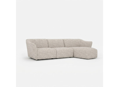 Ecková souprava bílých sedaček L-tvaru designérského moderního obývacího pokoje Nová.