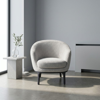 Designer Luxus šedá židle potah pohovka sedadlo Moderní textilní čalouněný nábytek