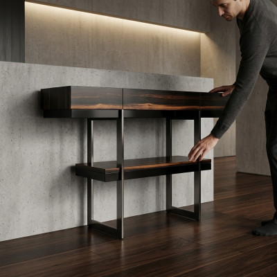 Konsolentisch Design Holz Wohnzimmer Sideboard Konsole Modern Neu