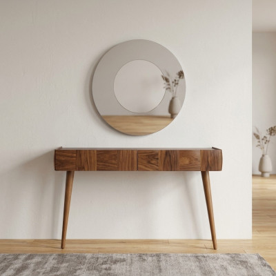Konsole s konzolovým stolem v moderním luxusním designu pro obývací pokoj