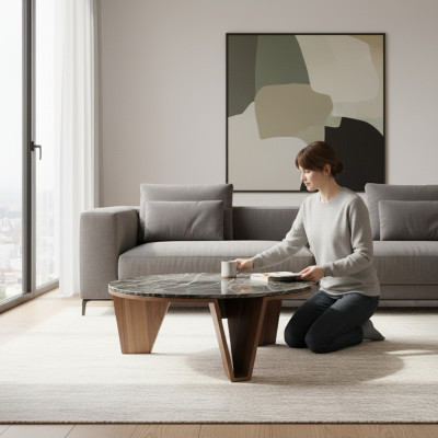Luxus Holz Design Couchtisch Wohnzimmer Kaffeetisch Modern Einrichtung