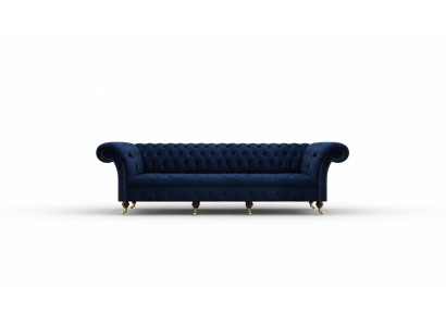Viersitzer Sofa Couch Wohnzimmer Chesterfield Polstermöbel Design Einrichtung