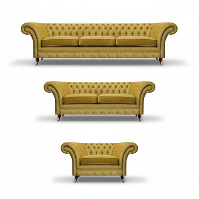 Chesterfield Sofas Set Luxus Komplett Wohnzimmer Polstermöbel Einrichtung