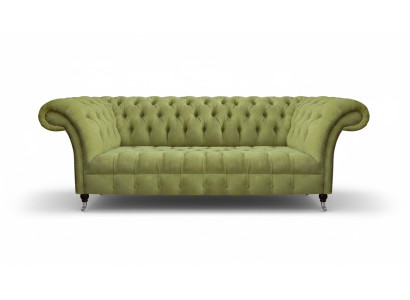 Chesterfield světle zelená pohovka Moderní obývací pokoj trojmístné luxusní nábytek