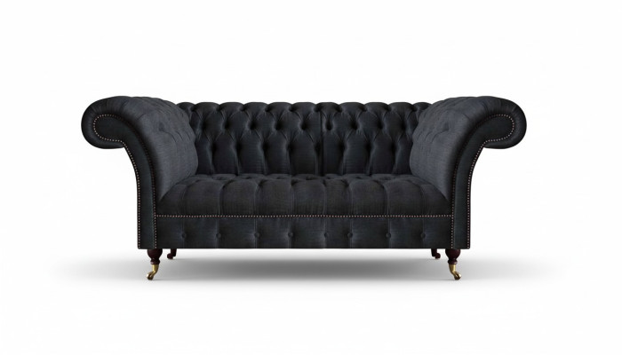 Chesterfield Schwarze Sitzcouch Designer Polstersofas Moderne Couchen