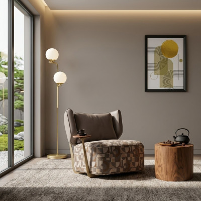 Barevné čalouněné křeslo do obývacího pokoje designové křeslo relaxační jednočlenné nové.
