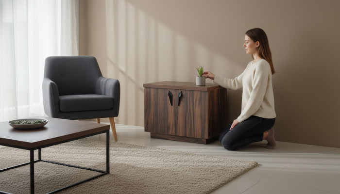 Arbeitszimmer-Set Bürotisch Bürostuhl Sideboard Kommode Schreibtisch