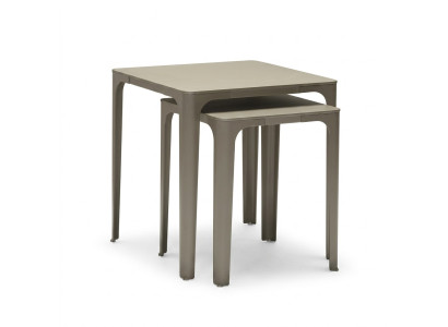 Beistelltisch Holz Beige Modern Elegant