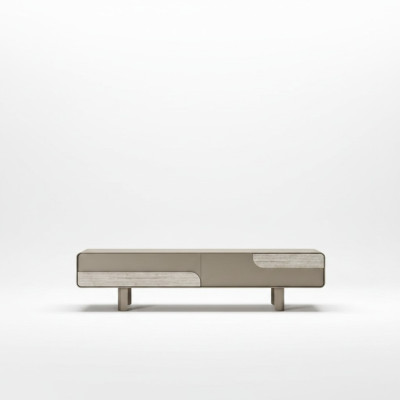 Moderner TV-Lowboard aus Holz in Beige