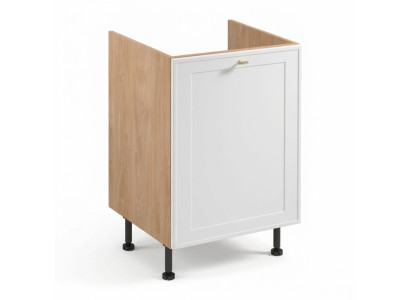 Küchenunterschrank Schrank Küchenunterbau-Schrank Holzschrank Beige-Weiß