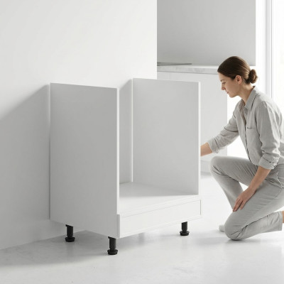 Unterbau für Backofen Küchenschrank Stauraumschrank Basis-Unterschrank