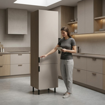 Integrierter Kühlschrankschrank Hochschrank für Kühlgerät Küchenschrank