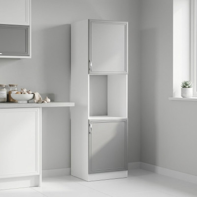 Einbau-Hochschrank mit Backofennische Backofenausschnitt Küchenschrank