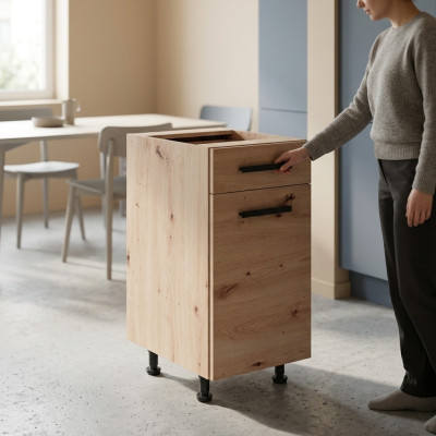Unterschrank Standunterschrank Küchenschrank mit Einlegeböden Schublade