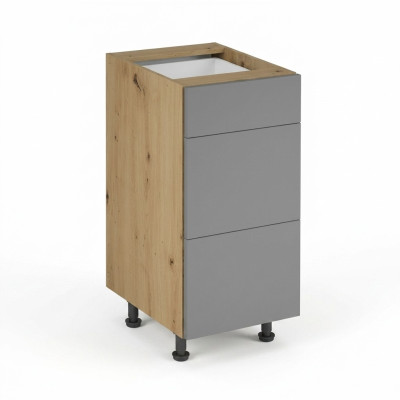 Schubladenschrank Kommode Küchenunterschrank 3 Schubladen Küchenschrank