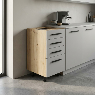 Schubladenschrank Auszugsschrank Küchenunterschrank Standunterschrank
