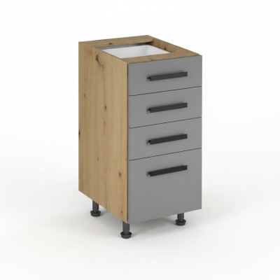 Schubladenschrank Auszugsschrank Küchenunterschrank Standunterschrank