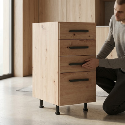 Schubladenkommode Schubladenschrank Auszugsschrank Küche Küchenschrank